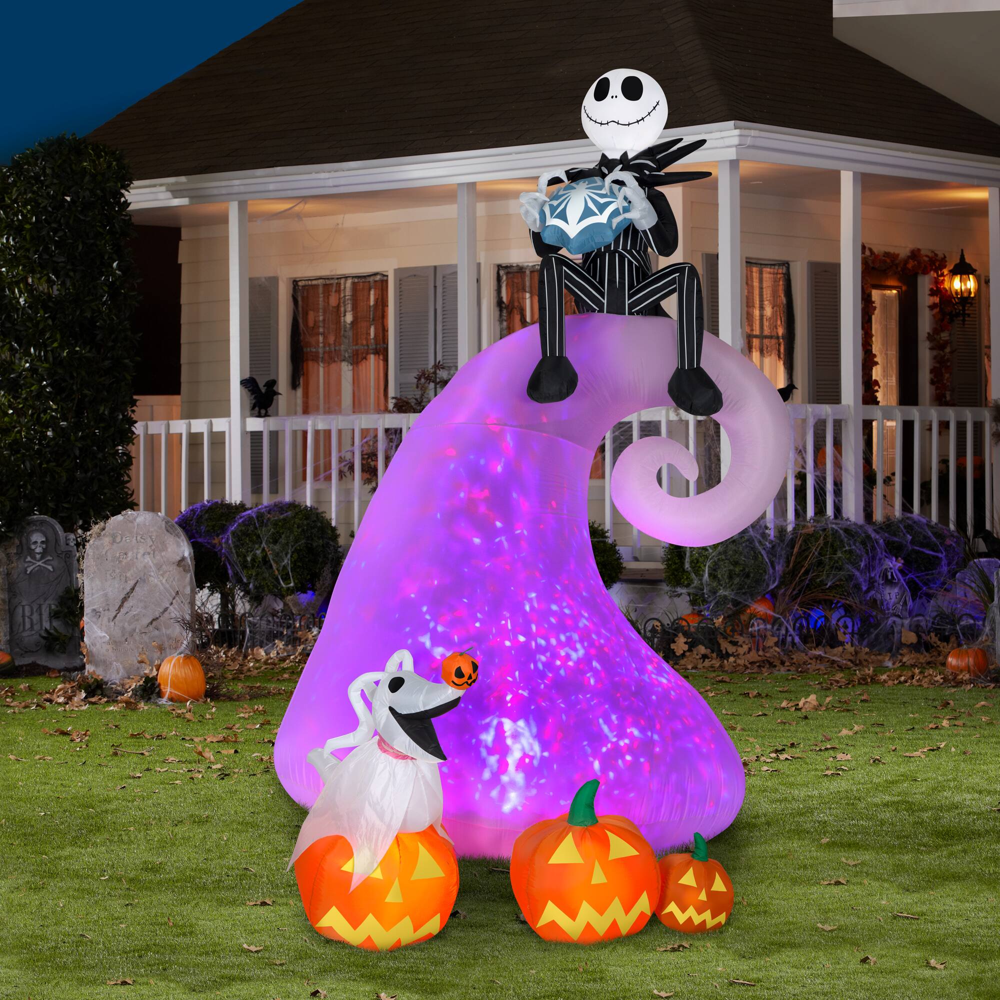 9ft. Airblown® Inflatable Halloween Kaleidoscope Disney® Nightmare Before Christmas Scene